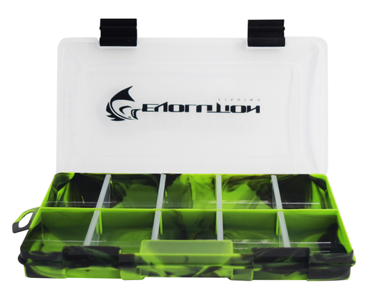  ZXDIN3 Medium Plastic Fishing Tackle Box Storage
