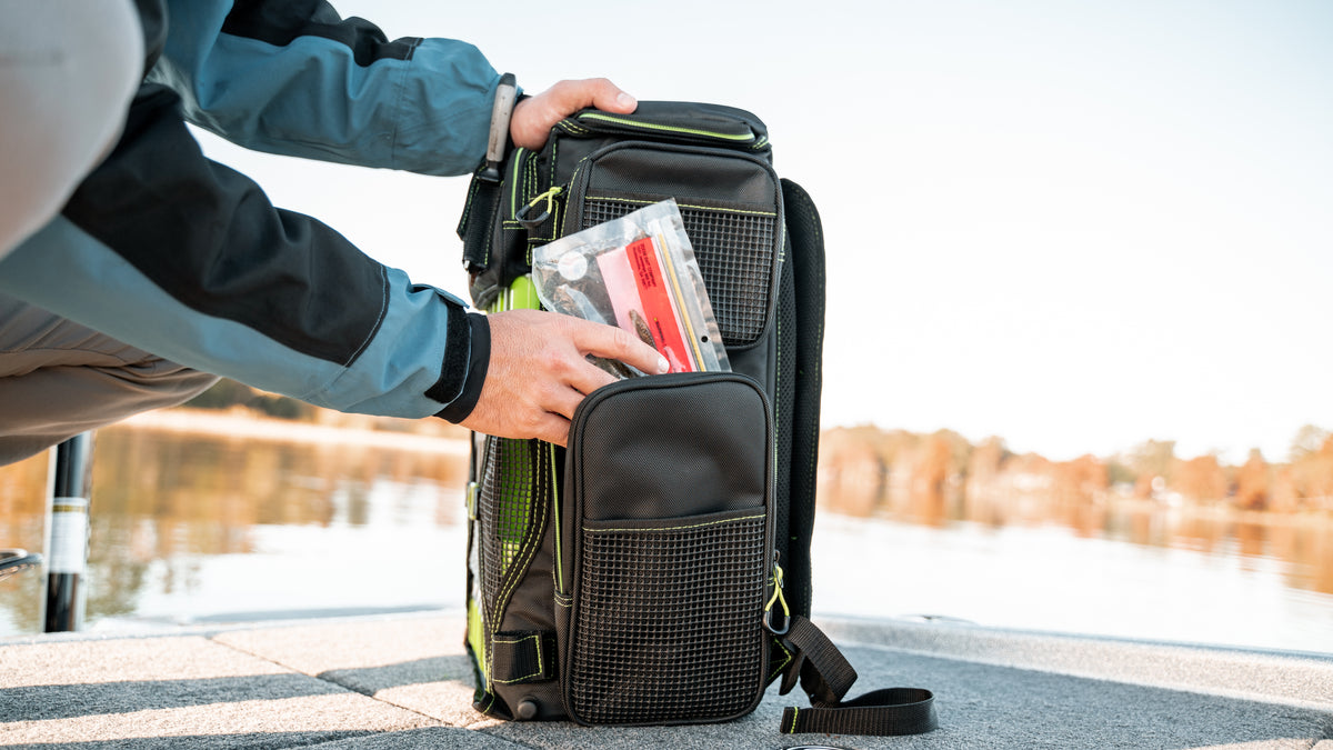 Drift Series 3700 Tackle Backpack with Rod Holders & QuikLatch Trays ...