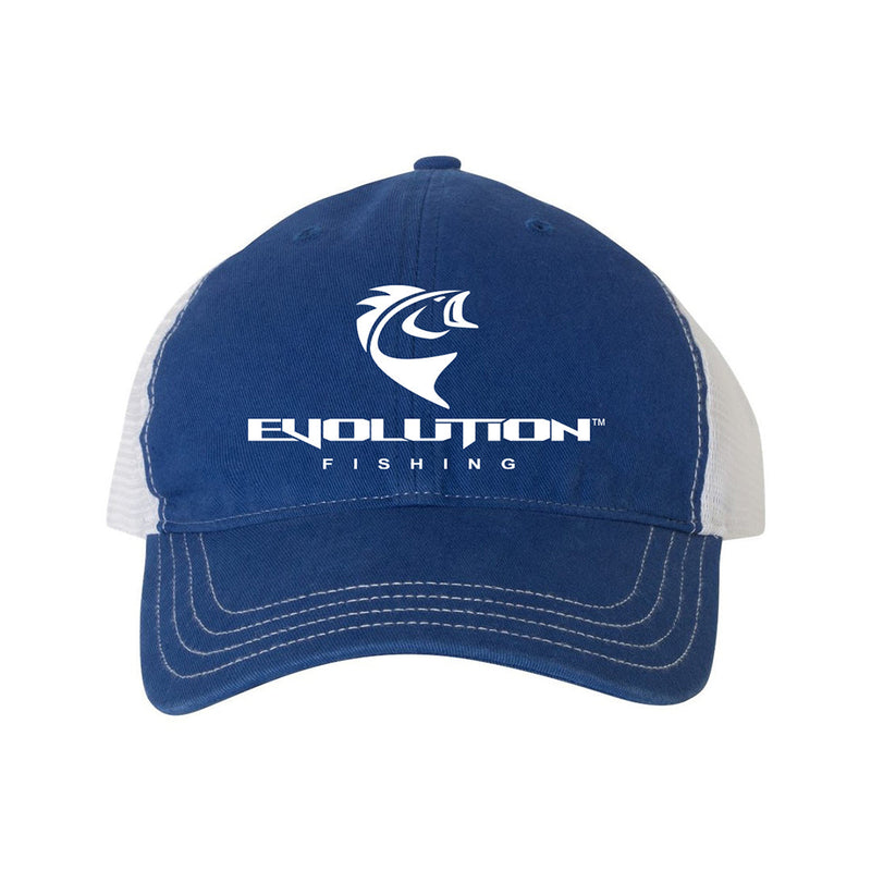 Fishing Hat Unstructured - Charcoal & White – Evolution Outdoor