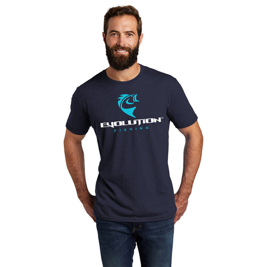 Fishing T-Shirt in Blue - XXL