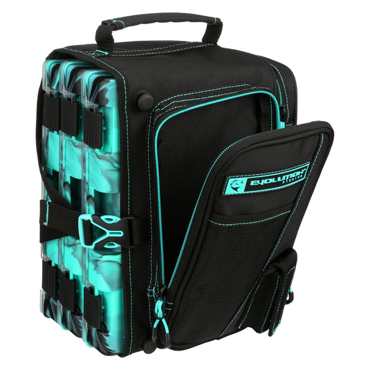 Evolution Fishing Drift Series 3700 Tackle Backpack with QuikLatch System &  2 Rod Holders – Blue, Heavy Duty Fishing Backpack w/ 6 Tackle Trays, Built  In Rain Fly : : Sports & Outdoors