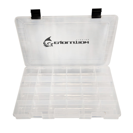 Evolution Outdoor Design 2 Pack of Waterproof Smoked Black 4 Latch 3600  Tackle Trays Box Evolution Fishing Buoyant Lure Tray 31016