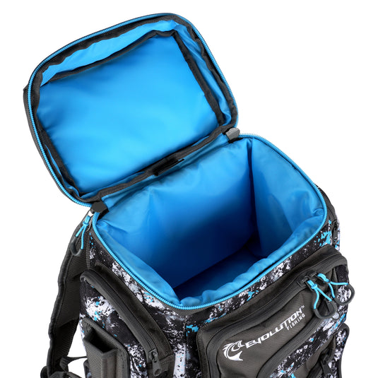 Large Mouth Double Decker Backpack & Drift Series Colored Tackle Trays from Evolution  Fishing